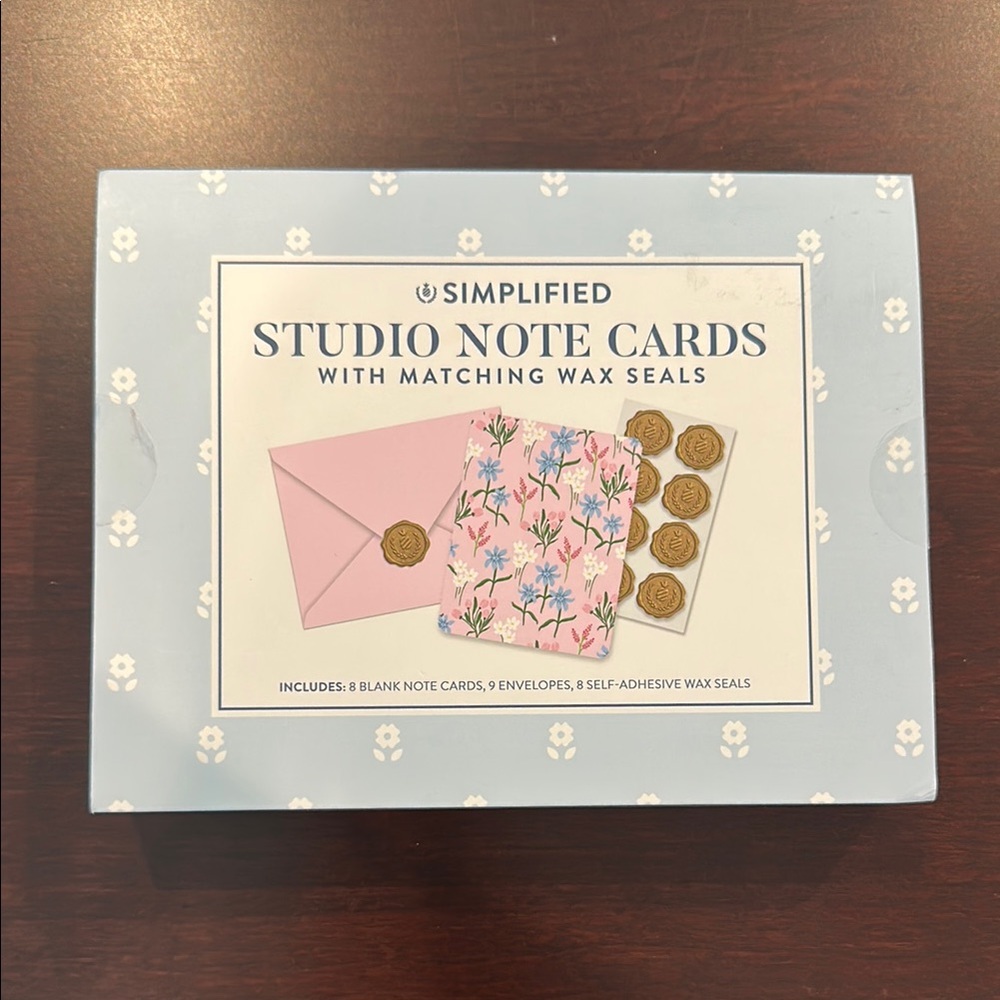 Simplified Studio Note Cards with Wax Seals